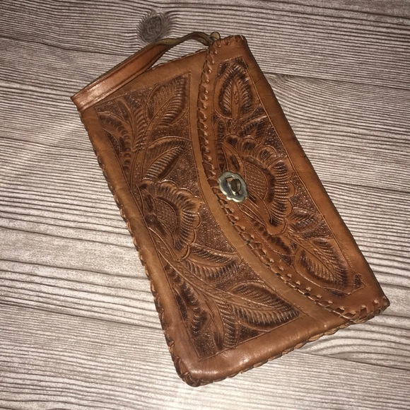 genuine leather Handbags - Genuine leather hand clutch